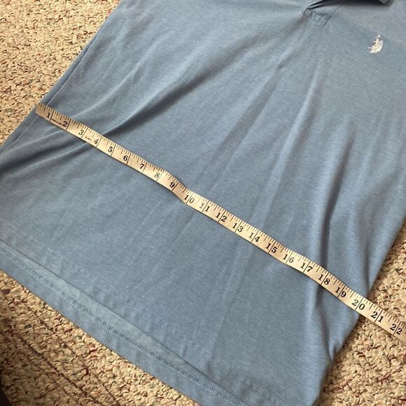 U.S Polo Assn Blue Cotton Polyester Polo Short Sleeve Shirt Mens Medium - Picture 5 of 6